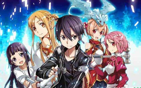 Anime action romance Sword Art Online